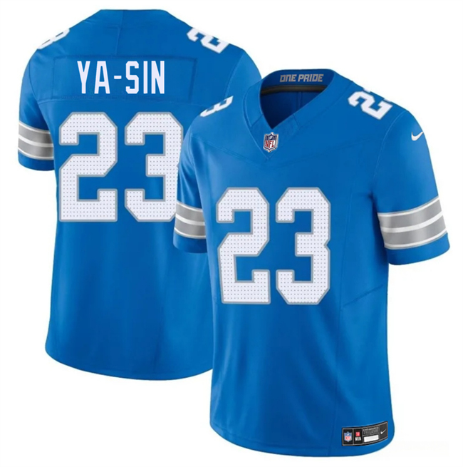 Men's Detroit Lions #23 Rock Ya-Sin Blue 2025 F.U.S.E. Vapor Limited Stitched Jersey